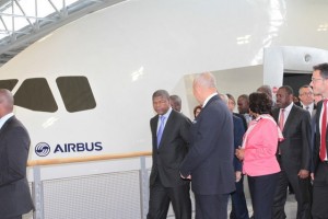 PRESIDENTE JOÃO LOURENÇO NA FÁBRICA DA AIRBUS EM TOULOUSE FOTO: LINO GUIMARÃES