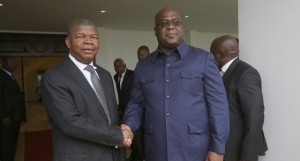 RDC: Presidente da República ( à esq.), João Lourenço, recebido pelo homólogo do Congo democrático, Felix Tshisekedi FOTO: PEDRO PARENTE