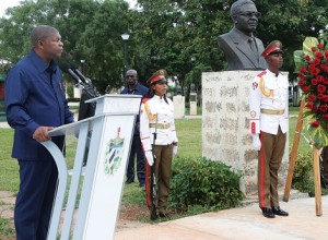 Presidente da República reconheceu a ajuda dada a Angola pelos internacionalistas cubanos Fotografia: Mota Ambrósio | Edições Novembro