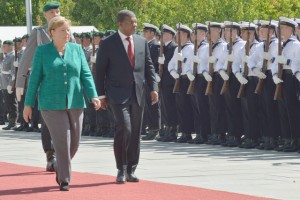 PRESIDENTE JOÃO LOURENÇO E A CHANCELER ANGELA MERKEL (ARQUIVO) FOTO: ROSÁRIO DOS SANTOS