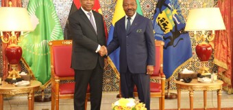 Presidente da República João Lourenço recebido pelo seu homólogo Ali Bongo no Palácio Presidencial de Libreville